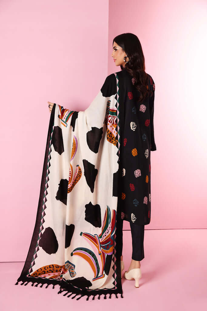 Piece Unstitched Dhanak Stuff Full Embroidered Suit With