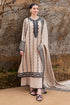 3 Piece - Unstitched Dhanak Stuff Full Embroidered Suit With Dhanak Embroiderd Shawl