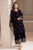 3 Piece - Unstitched Velvet Stuff Full Embroidered Suit With Organza Embroidered Dupatta With Extra Embroidered Patches.