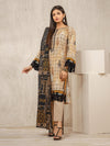 3 Piece - Unstitched Dhanak Stuff Embroidered Suit With Dhanak Printed Shawl.