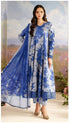 3 Piece - Unstitched Khaddar Stuff All Over Digital Printed Suit With Printed Khaddar Shawl With Embroidered Patches.