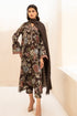 3 Piece - Unstitched Khaddar Stuff All Over Digital Printed Suit With Digital Printed Khaddar Shawl.