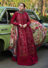 3 Piece - Unstitched Dhanak Stuff Full Embroidered Suit With Printed Wool Shawl With Extra Patches
