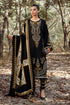 3 Piece - Unstitched Dhanak Stuff Full Embroidered Suit With Printed Wool Shawl.