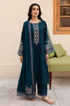 3 Piece - Unstitched Dhanak Stuff Full Embroidered Suit With Full Embroidered Shawl
