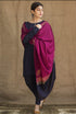 3 Piece - Unstitched Dhanak Stuff Embroidered Suit With Printed Wool Shawl.
