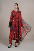 Lawn Stuff 3 Piece Digital Printed With Crinkle Chiffon Dupatta With Extra Embroidered Patches.