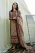 3 Piece - Unstitched Dhanak Stuff Full Embroidered Suit With Dhanak Embroiderd Shawl