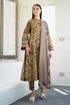 3 Piece - Unstitched Khaddar Stuff All Over Digital Printed Suit With Digital Printed Khaddar Shawl.