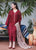 3 Piece - Unstitched Dhanak Stuff Full Embroidered Suit With Dhanak Embroidered Shawl.