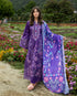 Luxury Lawn Stuff 3 Piece Full Embroidered Suit With Monar Printed Dupatta.