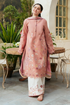 Luxury Lawn Stuff 3 Piece Full Embroidered Suit With Monar Printed Dupatta.