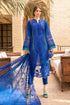 Luxury Lawn Stuff 3 Piece Full Chicken Kari Embroidered Suit With Organza Embroidered Dupatta.