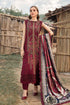 3 Piece - Unstitched Dhanak Stuff Full Embroidered Suit With Printed Wool Shawl With Extra Patches