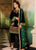 3 Piece - Unstitched Velvet Stuff Full Embroidered Suit With Four-Sided Organza Embroidered Dupatta.