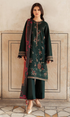 3 Piece - Unstitched Dhanak Stuff Full Embroidered Suit With Printed Wool Shawl