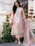 Luxury Lawn Stuff 3 Piece Full Embroidered Suit With Organza Embroidered Dupatta With Pallu Lace.
