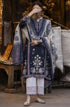 3 Piece - Unstitched Dhanak Stuff Full Embroidered Suit With Printed Wool Shawl
