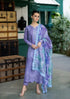 Luxury Lawn Stuff 3 Piece Full Chicken Kari Embroidered Suit With Extra Embroidered Patches.