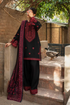 3 Piece - Unstitched Dhanak Stuff Full Embroidered Suit With Dhanak Embroidered Shawl