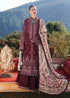 3 Piece - Unstitched Dhanak Stuff Full Embroidered Suit With Printed Wool Shawl With Extra Embroidered Patches