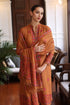 3 Piece - Unstitched Dhanak Stuff Full Embroidered Suit With Full Embroidered Shawl With Extra Patches.