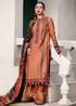 3 Piece - Unstitched Dhanak Stuff Full Embroidered Suit With Printed Wool Shawl