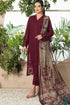 Luxury Lawn Stuff 3 Piece Full Chiken Kari Embroidered Suit With Monar Printed Dupatta Extra Embroidered Patches.