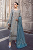3 Piece - Unstitched Dhanak Stuff Full Embroidered Suit With Full Embroidered Shawl With Extra Patches