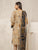 3 Piece - Unstitched Dhanak Stuff Embroidered Suit With Dhanak Printed Shawl.