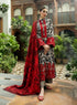 3 Piece - Unstitched Linen Stuff Full Embroidered Suit With Linen Printed Duppata